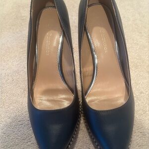 BCBGeneration Navy Studded Heels